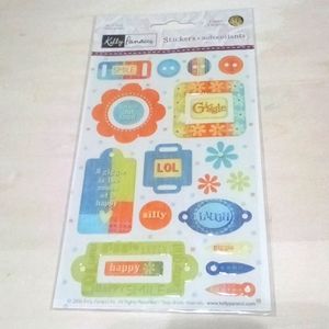3/$15 Giggle Epoxy Scrapbook Stickers Kelly Panacci 067901192180